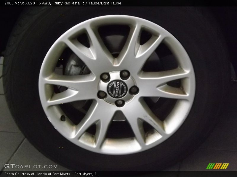 Ruby Red Metallic / Taupe/Light Taupe 2005 Volvo XC90 T6 AWD