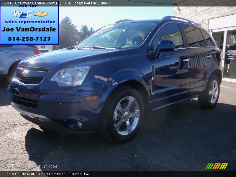 Blue Topaz Metallic / Black 2013 Chevrolet Captiva Sport LT