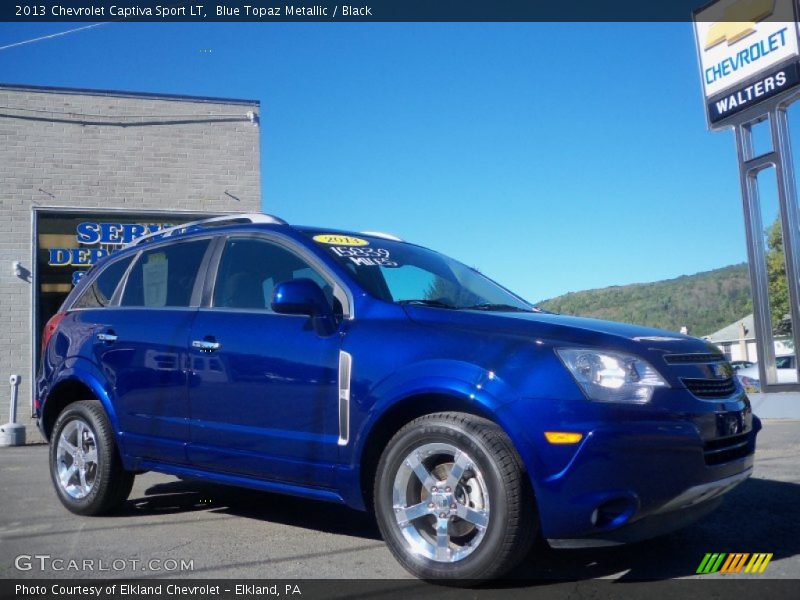 Blue Topaz Metallic / Black 2013 Chevrolet Captiva Sport LT