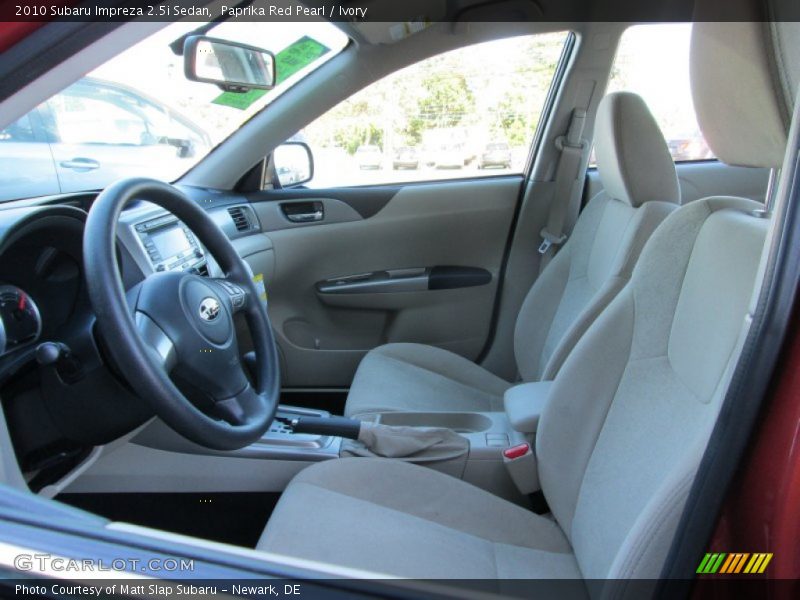 Paprika Red Pearl / Ivory 2010 Subaru Impreza 2.5i Sedan