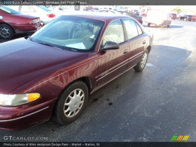 Bordeaux Red Pearl / Taupe 2000 Buick Century Custom