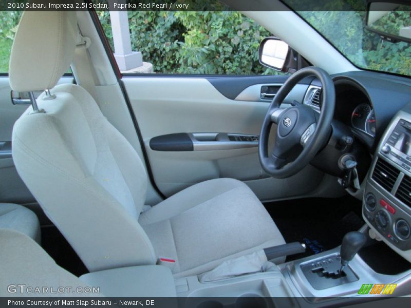 Paprika Red Pearl / Ivory 2010 Subaru Impreza 2.5i Sedan