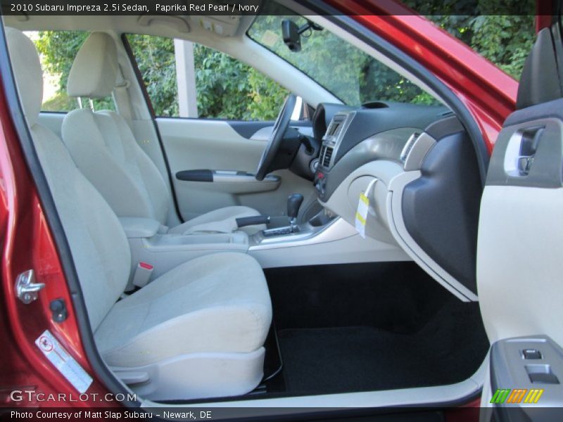 Paprika Red Pearl / Ivory 2010 Subaru Impreza 2.5i Sedan