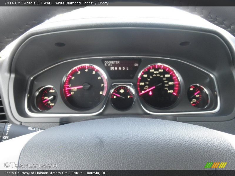White Diamond Tricoat / Ebony 2014 GMC Acadia SLT AWD