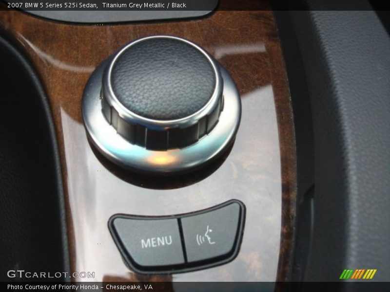 Titanium Grey Metallic / Black 2007 BMW 5 Series 525i Sedan