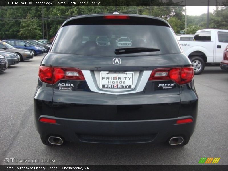 Crystal Black Pearl / Ebony 2011 Acura RDX Technology