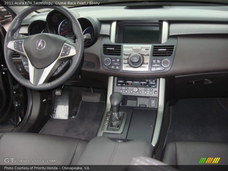 Crystal Black Pearl / Ebony 2011 Acura RDX Technology