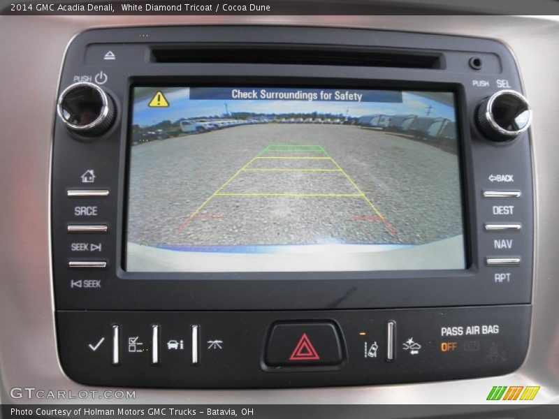White Diamond Tricoat / Cocoa Dune 2014 GMC Acadia Denali