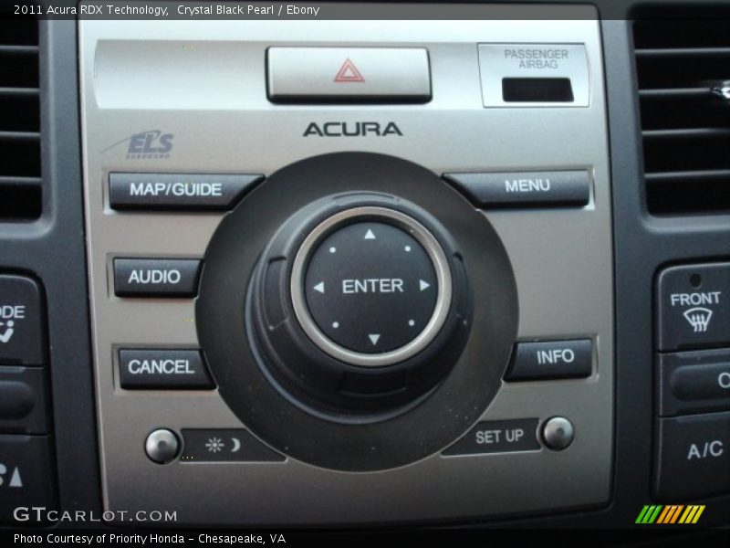 Crystal Black Pearl / Ebony 2011 Acura RDX Technology