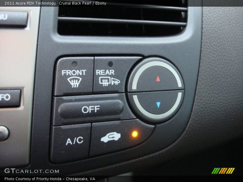 Crystal Black Pearl / Ebony 2011 Acura RDX Technology