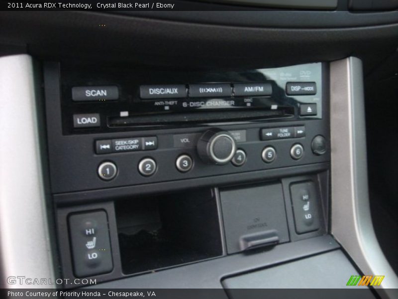 Crystal Black Pearl / Ebony 2011 Acura RDX Technology