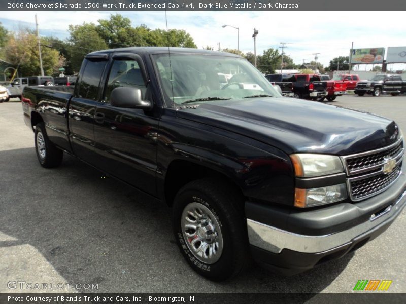 Dark Blue Metallic / Dark Charcoal 2006 Chevrolet Silverado 1500 Work Truck Extended Cab 4x4