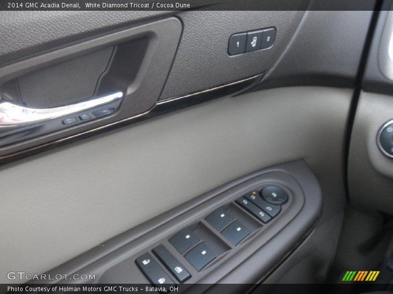 White Diamond Tricoat / Cocoa Dune 2014 GMC Acadia Denali