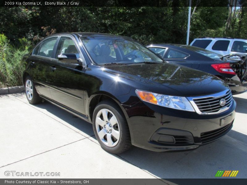 Ebony Black / Gray 2009 Kia Optima LX