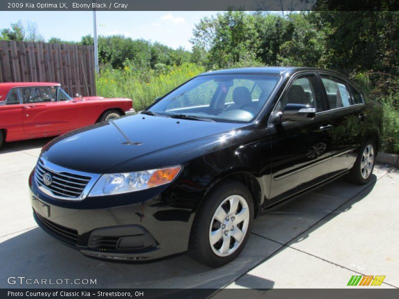 Ebony Black / Gray 2009 Kia Optima LX