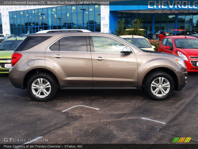 Mocha Steel Metallic / Jet Black/Brownstone 2010 Chevrolet Equinox LTZ