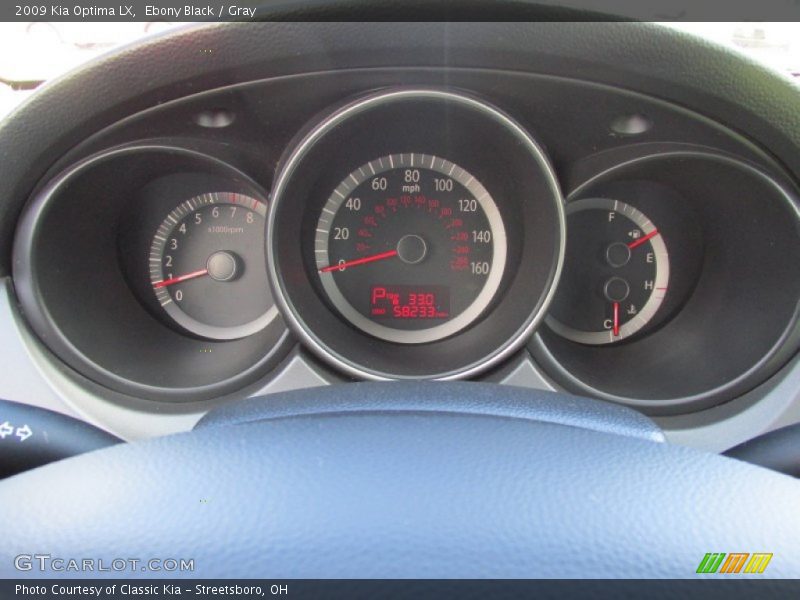 Ebony Black / Gray 2009 Kia Optima LX