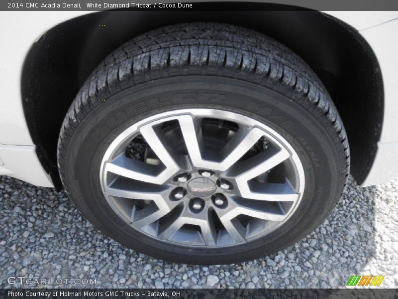 White Diamond Tricoat / Cocoa Dune 2014 GMC Acadia Denali