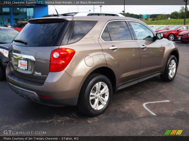 Mocha Steel Metallic / Jet Black/Brownstone 2010 Chevrolet Equinox LTZ