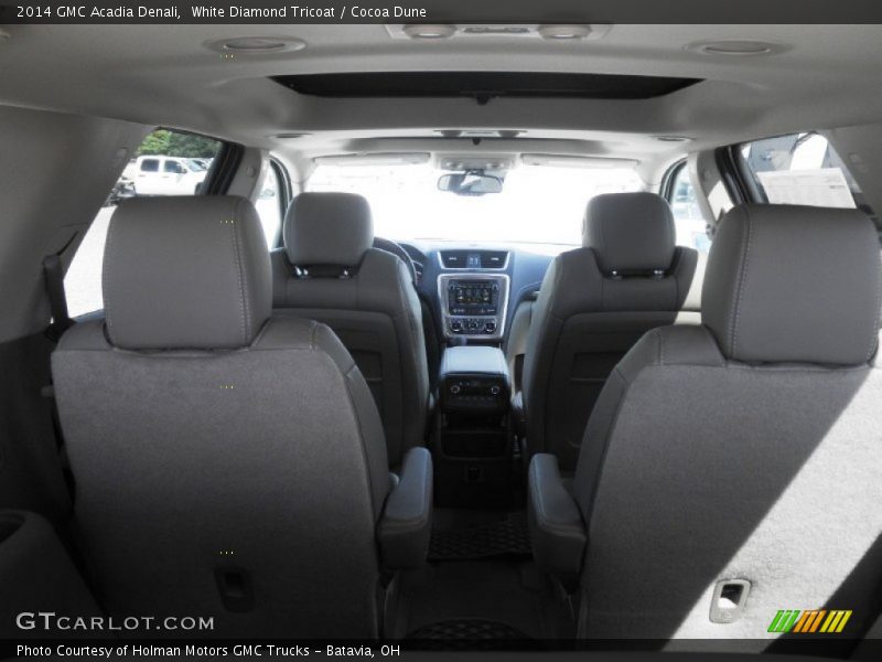 White Diamond Tricoat / Cocoa Dune 2014 GMC Acadia Denali