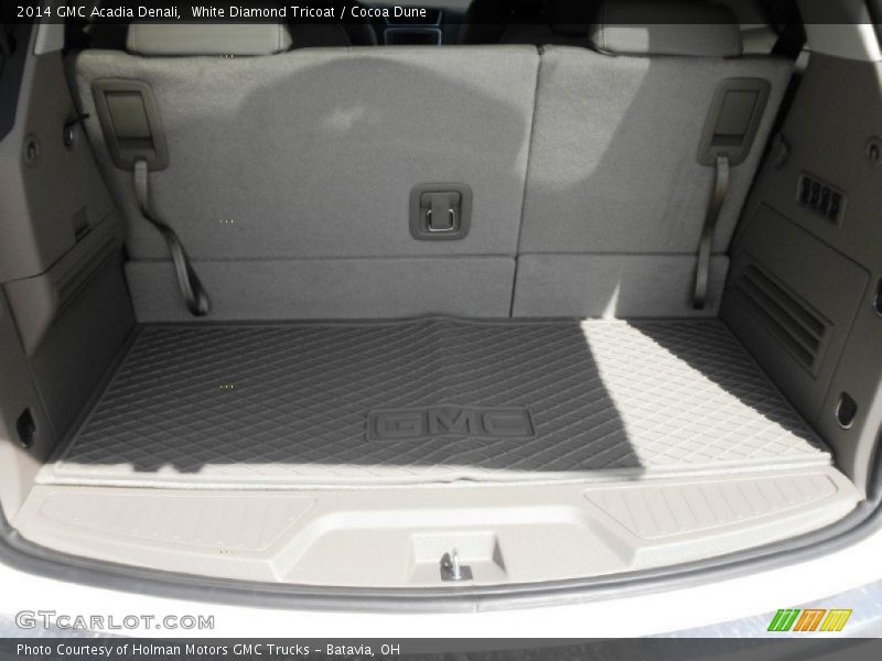 White Diamond Tricoat / Cocoa Dune 2014 GMC Acadia Denali