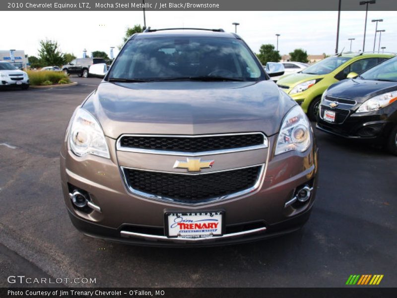 Mocha Steel Metallic / Jet Black/Brownstone 2010 Chevrolet Equinox LTZ