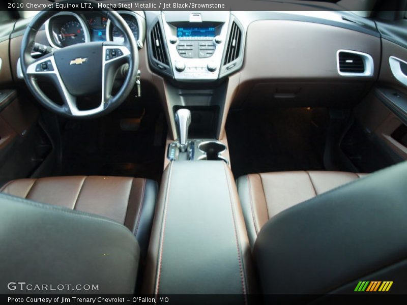 Mocha Steel Metallic / Jet Black/Brownstone 2010 Chevrolet Equinox LTZ