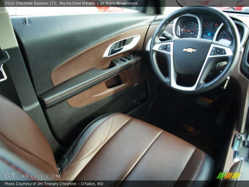 Mocha Steel Metallic / Jet Black/Brownstone 2010 Chevrolet Equinox LTZ