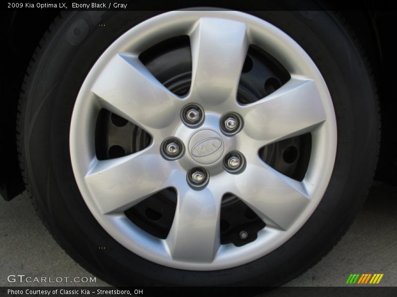 Ebony Black / Gray 2009 Kia Optima LX