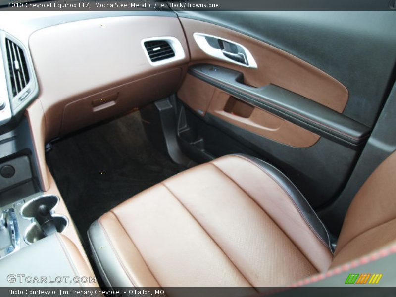 Mocha Steel Metallic / Jet Black/Brownstone 2010 Chevrolet Equinox LTZ