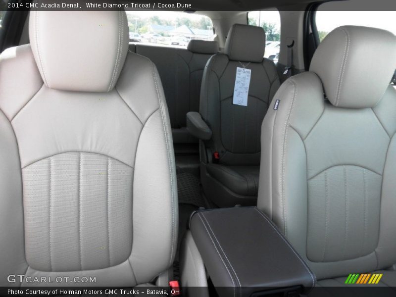White Diamond Tricoat / Cocoa Dune 2014 GMC Acadia Denali