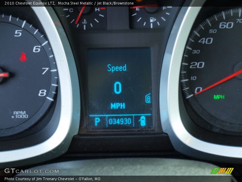 Mocha Steel Metallic / Jet Black/Brownstone 2010 Chevrolet Equinox LTZ