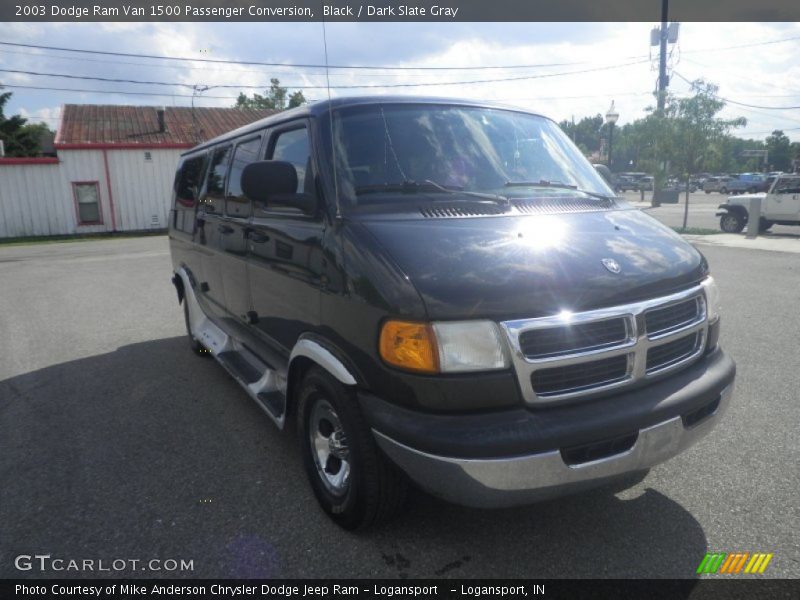 Black / Dark Slate Gray 2003 Dodge Ram Van 1500 Passenger Conversion