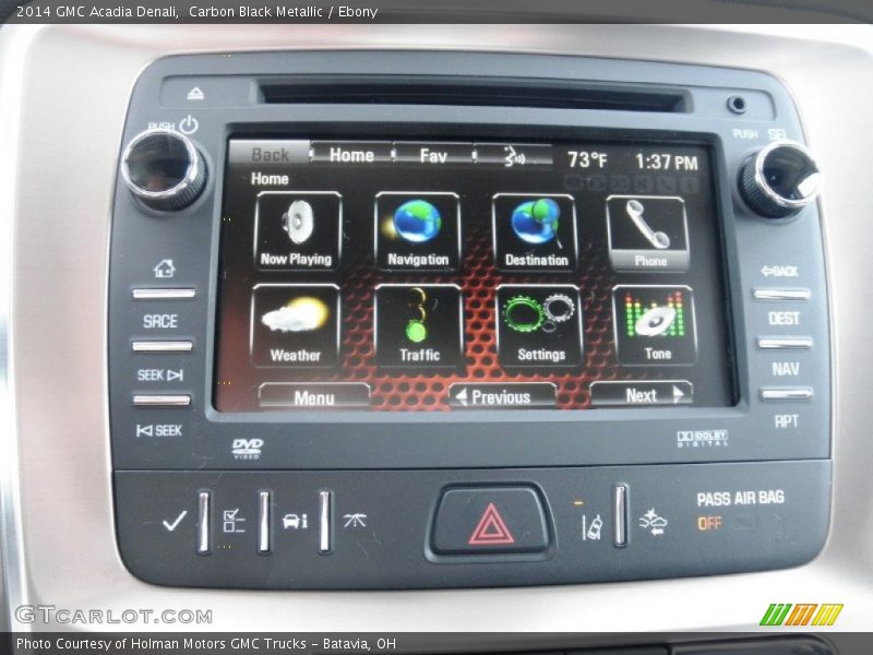 Carbon Black Metallic / Ebony 2014 GMC Acadia Denali
