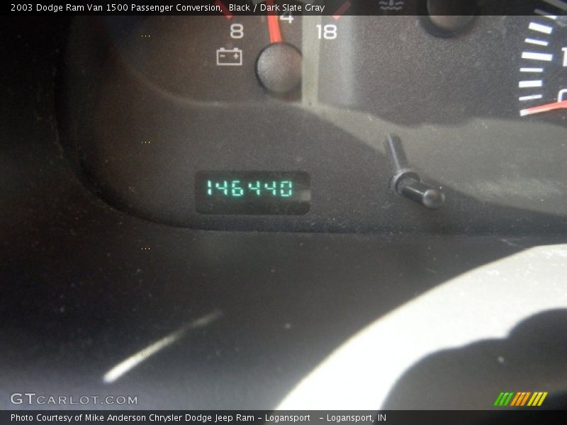 Black / Dark Slate Gray 2003 Dodge Ram Van 1500 Passenger Conversion