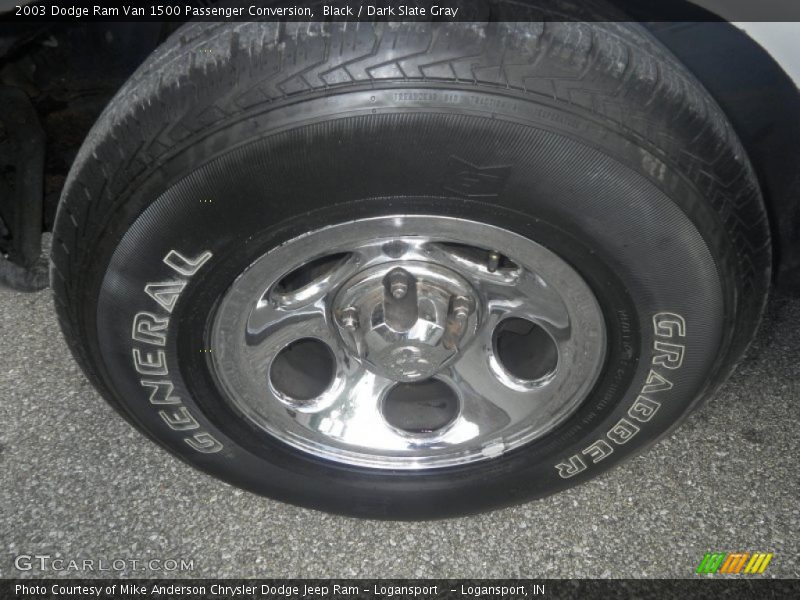 Black / Dark Slate Gray 2003 Dodge Ram Van 1500 Passenger Conversion