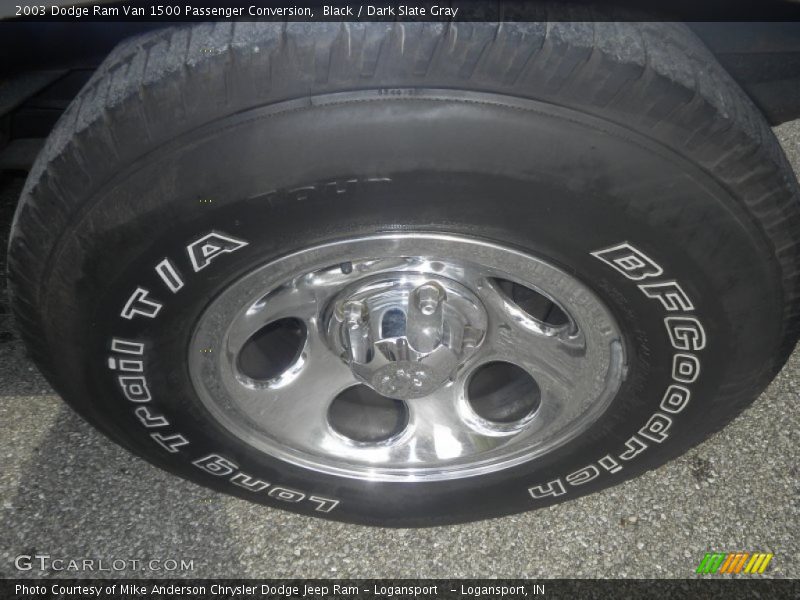 Black / Dark Slate Gray 2003 Dodge Ram Van 1500 Passenger Conversion