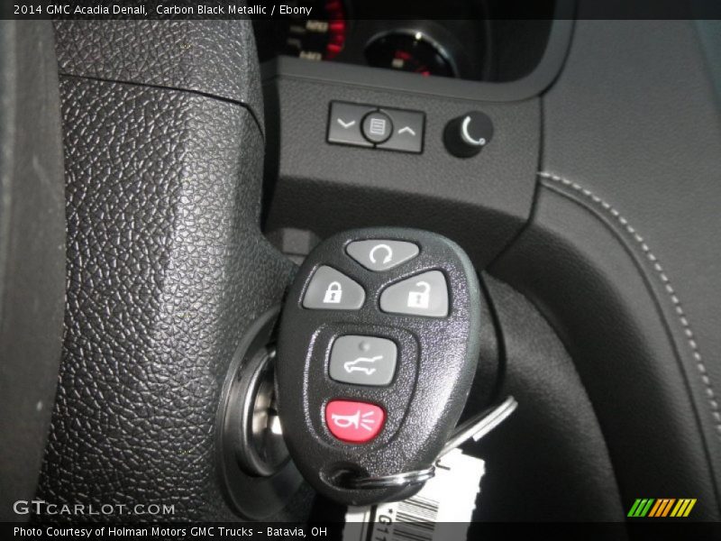 Carbon Black Metallic / Ebony 2014 GMC Acadia Denali