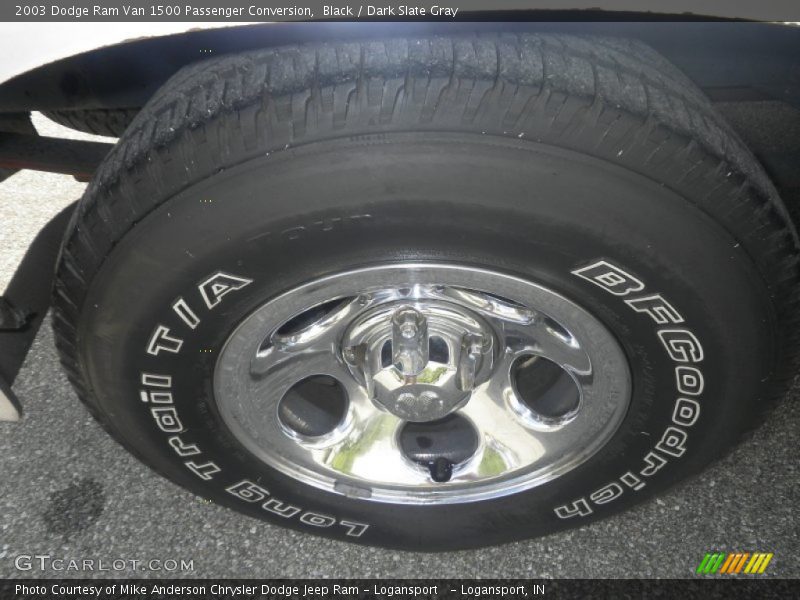 Black / Dark Slate Gray 2003 Dodge Ram Van 1500 Passenger Conversion