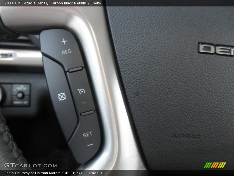 Carbon Black Metallic / Ebony 2014 GMC Acadia Denali