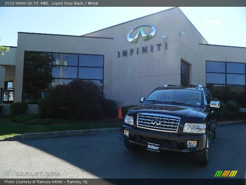 Liquid Onyx Black / Wheat 2010 Infiniti QX 56 4WD