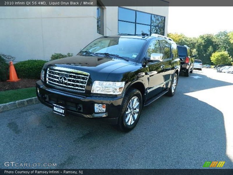 Liquid Onyx Black / Wheat 2010 Infiniti QX 56 4WD