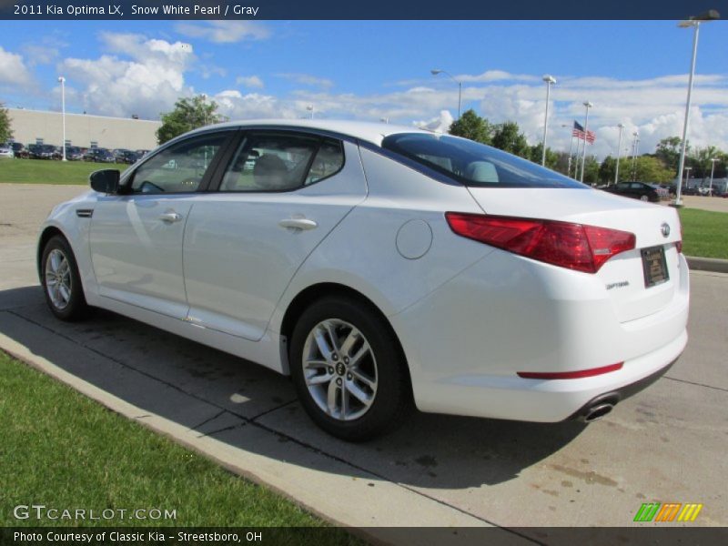 Snow White Pearl / Gray 2011 Kia Optima LX