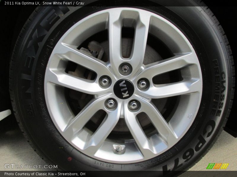 Snow White Pearl / Gray 2011 Kia Optima LX