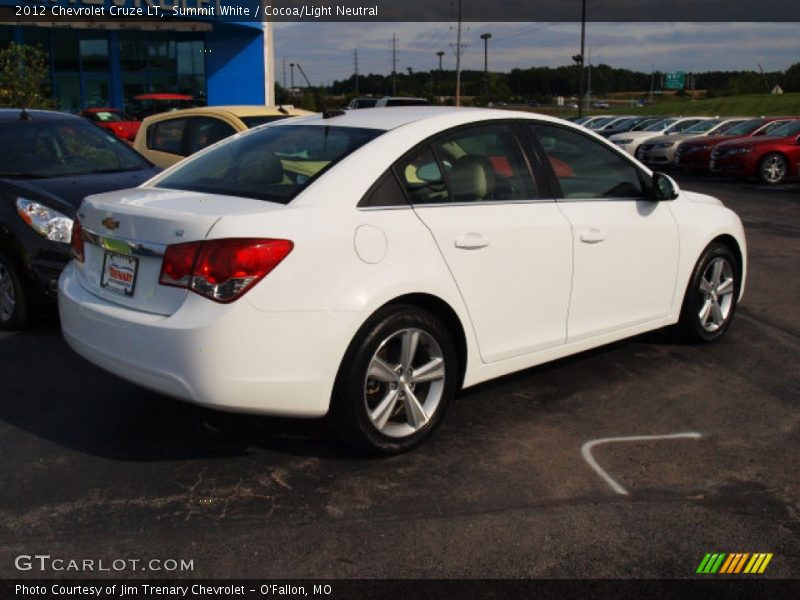 Summit White / Cocoa/Light Neutral 2012 Chevrolet Cruze LT