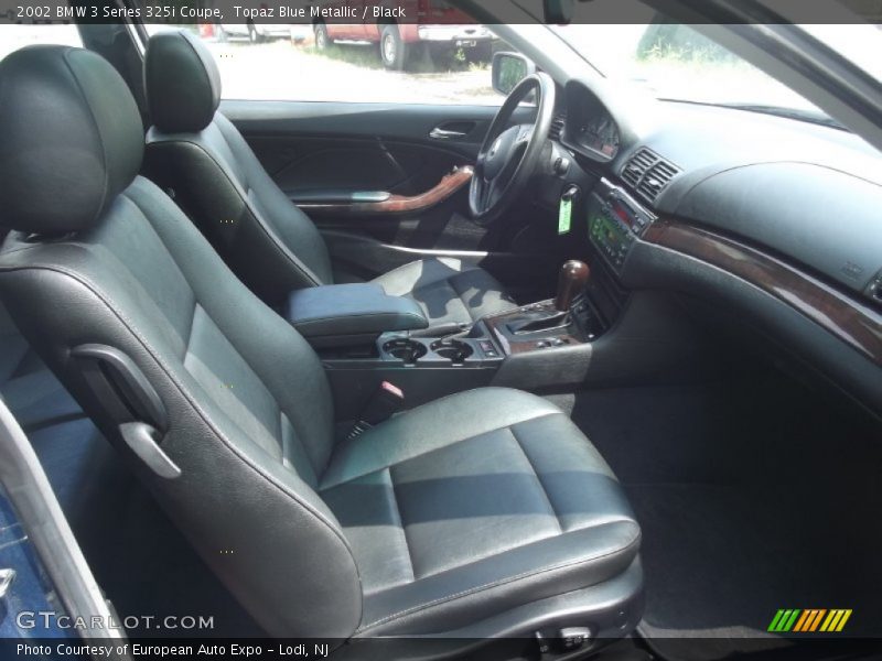 Topaz Blue Metallic / Black 2002 BMW 3 Series 325i Coupe