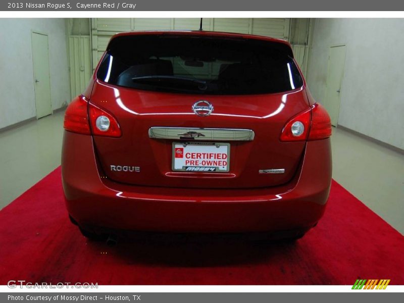 Cayenne Red / Gray 2013 Nissan Rogue S
