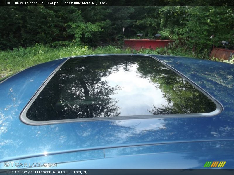 Topaz Blue Metallic / Black 2002 BMW 3 Series 325i Coupe