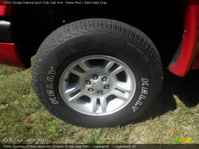 Flame Red / Dark Slate Gray 2001 Dodge Dakota Sport Club Cab 4x4