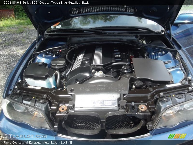Topaz Blue Metallic / Black 2002 BMW 3 Series 325i Coupe